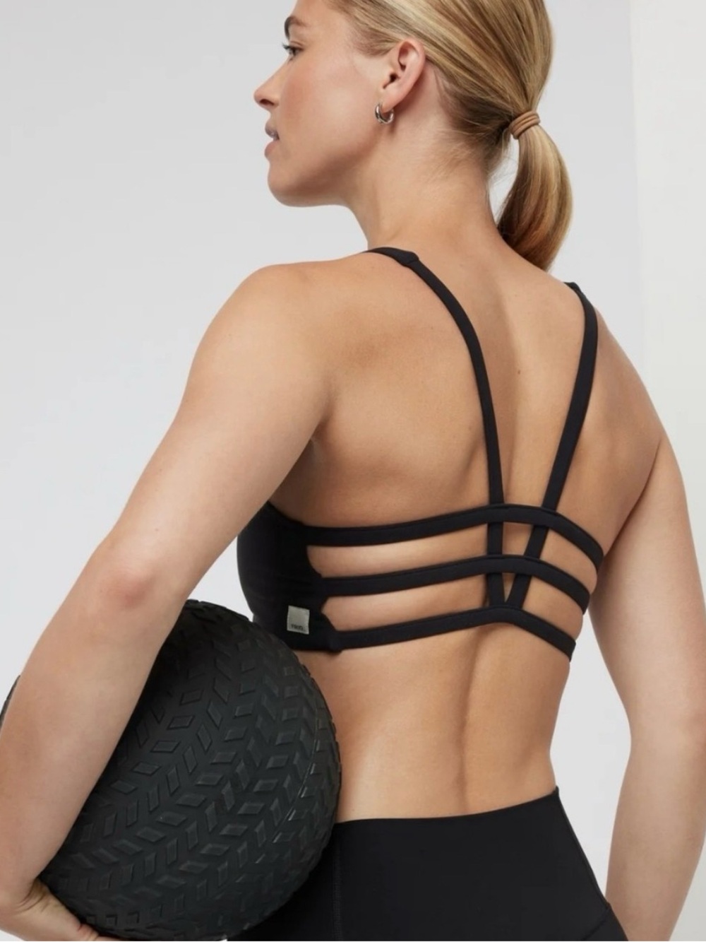 Vuori Yosemite Bra Black Multi-Strap Sports Bra Sz M